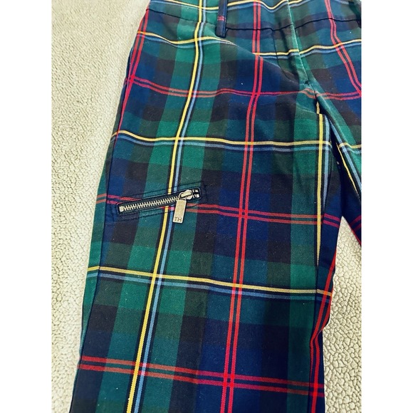 Tommy Hilfiger Tartan Vtg Y2K Cargo Plaid Pants Academia Prep Grunge Punk Sz 4 - Picture 3 of 9